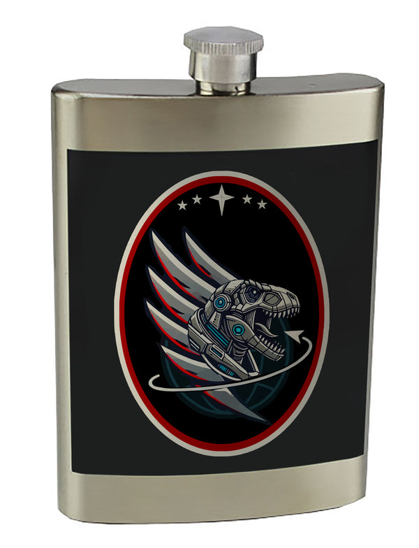 T-REX 8 oz. Stainless Steel Flask with screw on lid.