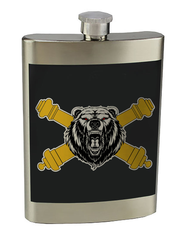 8 oz. Stainless Steel Flask with screw on lid.