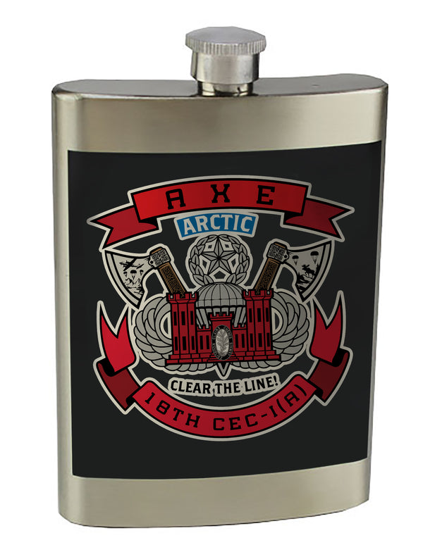 8 oz. Stainless Steel Flask with screw on lid.