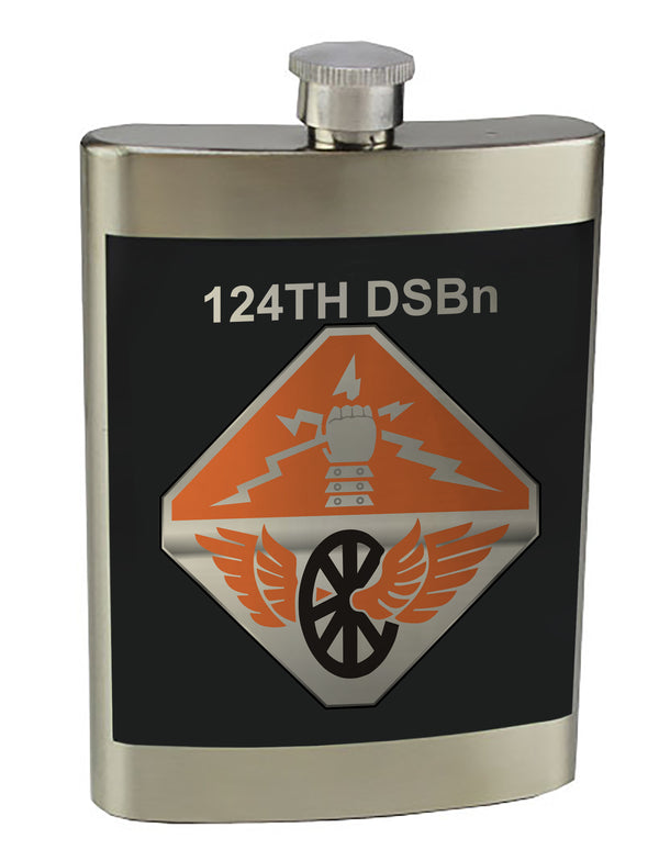 8 oz. Stainless Steel Flask with screw on lid.