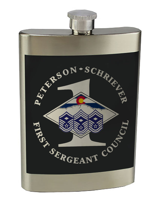 8 oz. Stainless Steel Flask with screw on lid.