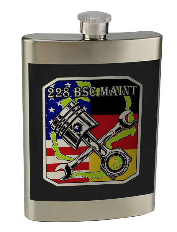 8 oz. Stainless Steel Flask with screw on lid.