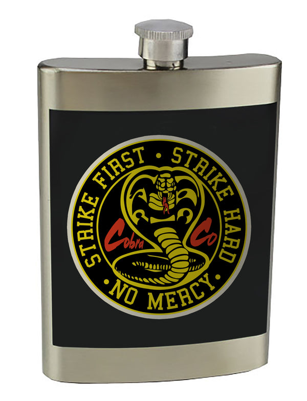 8 oz. Stainless Steel Flask with screw on lid.
