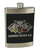 8 oz. Stainless Steel Flask with screw on lid.