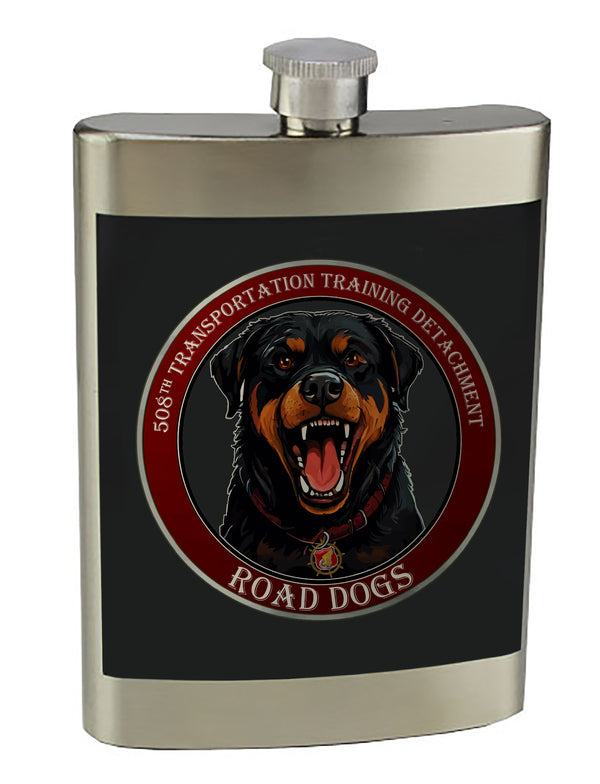 8 oz. Stainless Steel Flask with screw on lid.