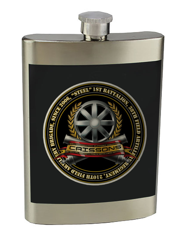 8 oz. Stainless Steel Flask with screw on lid.