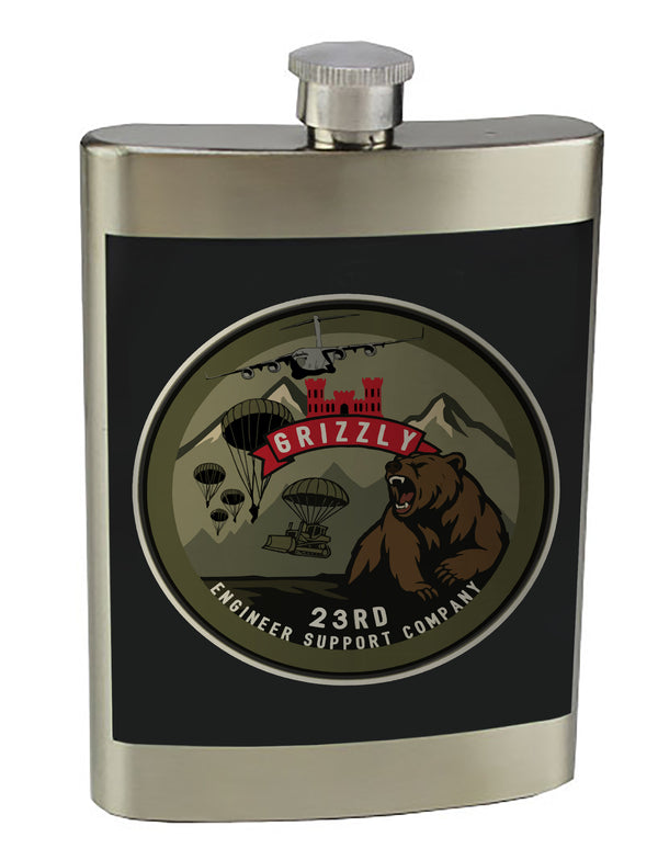 8 oz. Stainless Steel Flask with screw on lid.