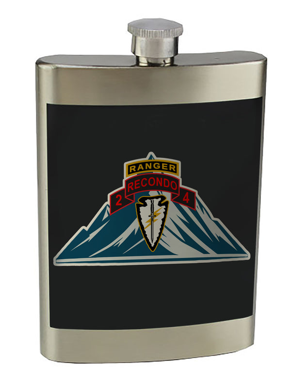 8 oz. Stainless Steel Flask with screw on lid.