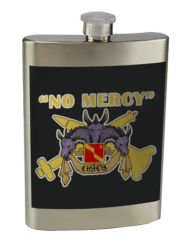 8 oz. Stainless Steel Flask with screw on lid.