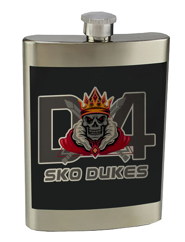 8 oz. Stainless Steel Flask with screw on lid.