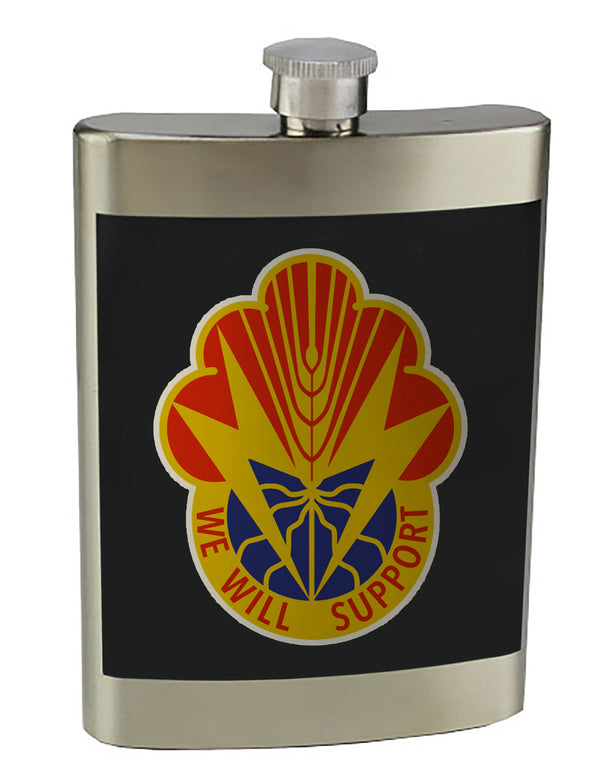 8 oz. Stainless Steel Flask with screw on lid.