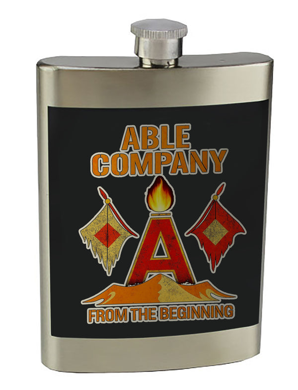 8 oz. Stainless Steel Flask with screw on lid.