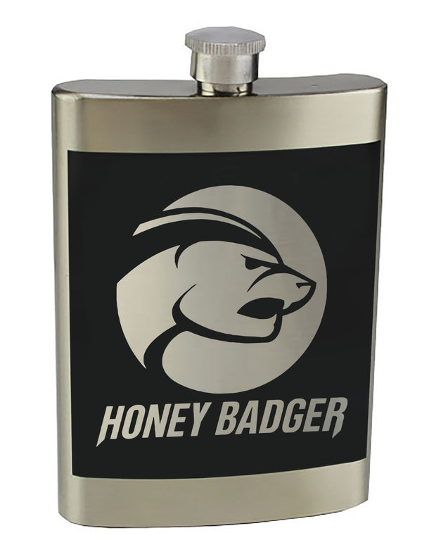 8 oz. Stainless Steel Flask with screw on lid.