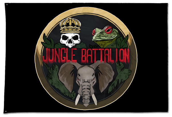 Jungle Flag. One Sided with Grommets. Comes in multiple sizes.