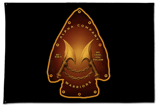 One Sided Flag with Grommets. Comes in multiple sizes.