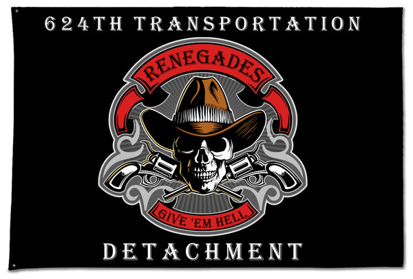 One Sided Flag with Grommets. Comes in multiple sizes.