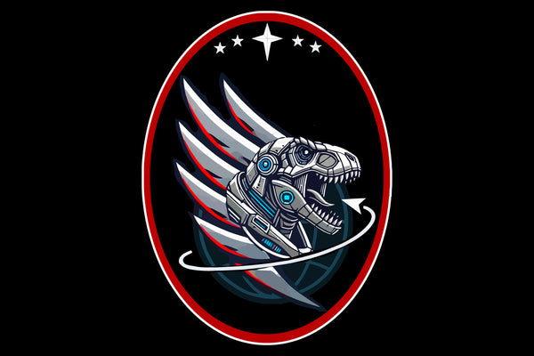 T-REX One Sided Flag with Grommets. Comes in multiple sizes.