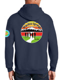 Anniversary Patch Hoodie Unisex Sweatshirt. This sweatshirt comes in multiple colors.