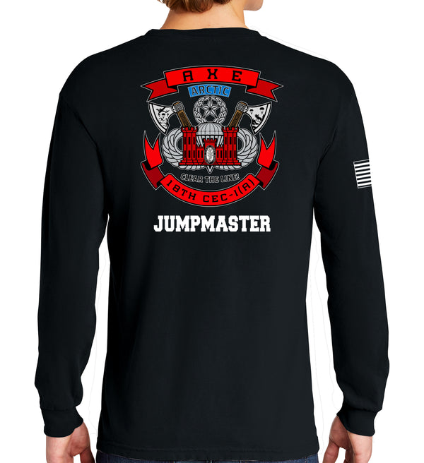 Jumpmaster Long Sleeve 50-50 Blend Unisex Shirt. This shirt IS approved for PT