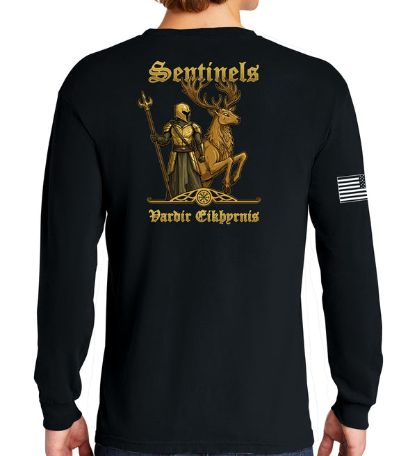 Sentinels Long Sleeve 50-50 Blend Unisex Shirt. This shirt IS approved for PT