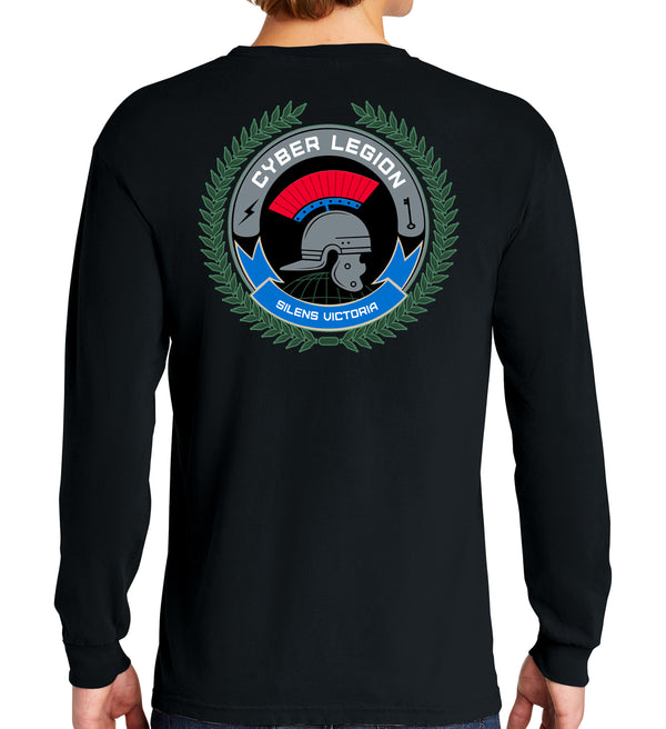 Cyber Long Sleeve 50-50 Blend Unisex Shirt. This shirt IS approved for PT.