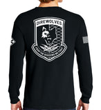 Long Sleeve 50-50 Blend Unisex Shirt. White Design. This shirt IS approved for PT