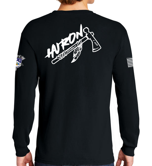 Huron Co Long Sleeve 50-50 Blend Unisex Shirt. This shirt IS approved for PT