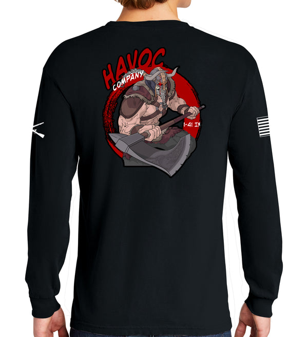 HAVOC Long Sleeve 50-50 Blend Unisex Shirt. This shirt IS approved for PT.