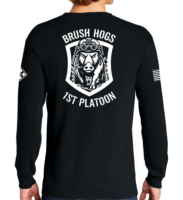 A Co Ghost Long Sleeve 50-50 Blend Unisex Shirt. This shirt IS approved for PT