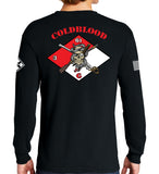 Coldblood Long Sleeve 50-50 Blend Unisex Shirt. This shirt IS approved for PT