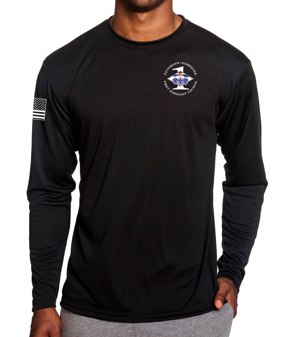 Long Sleeve Performance PT Shirt. This shirt IS approved for PT.