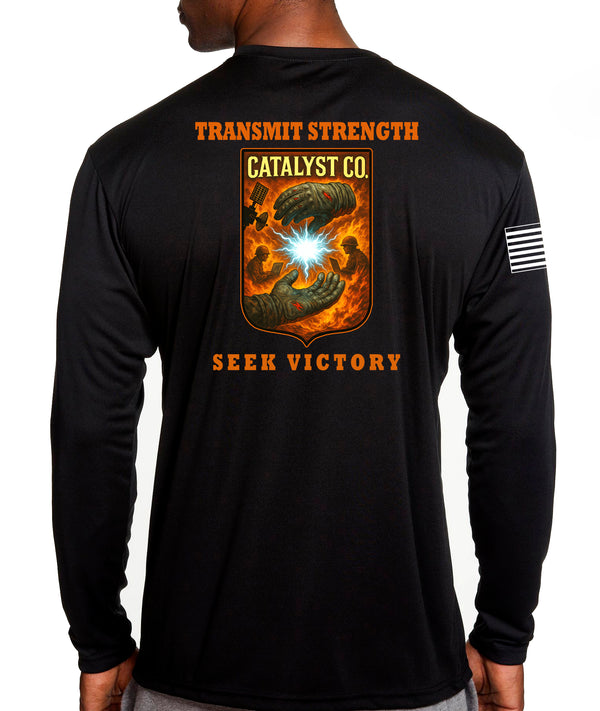 Long Sleeve Performance PT Shirt. This shirt IS approved for PT.