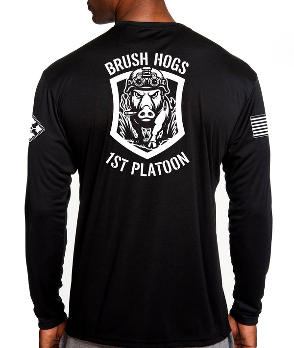 A Co Ghost Long Sleeve Performance PT Shirt. This shirt IS approved for PT.