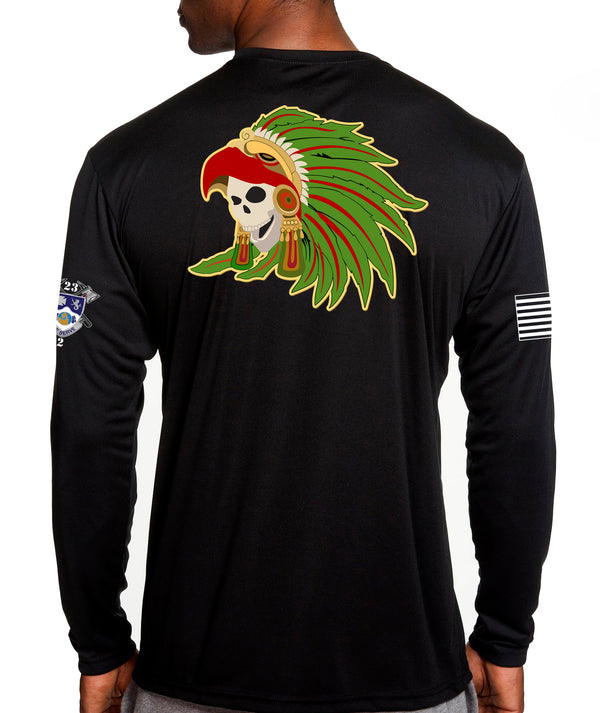 Aztec Co Long Sleeve Performance Unisex Shirt. This shirt IS approved for PT