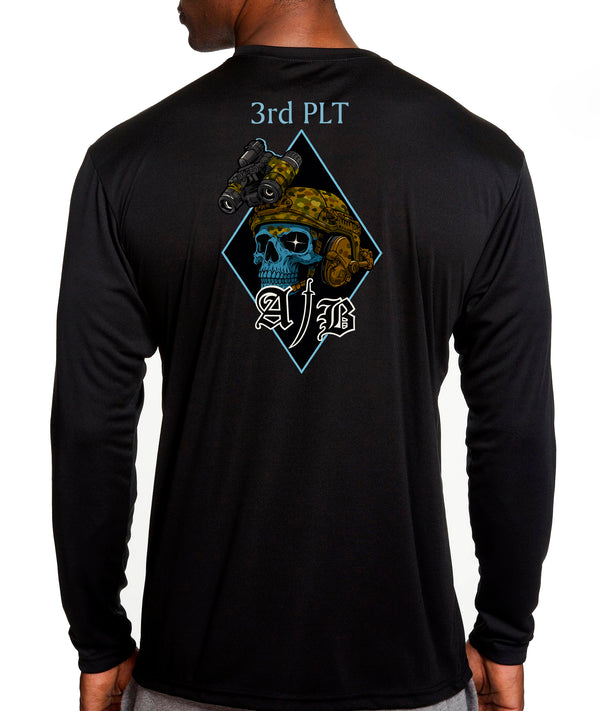 3rd PLT Long Sleeve Performance PT Shirt. This shirt IS approved for PT.