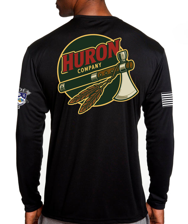 Huron Co Long Sleeve Performance Unisex Shirt. This shirt IS approved for PT