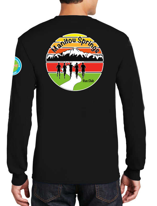 Anniversary Patch Long Sleeve 50-50 Blend Unisex Shirt. This shirt comes in multiple colors.