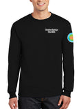 Anniversary Patch Long Sleeve 50-50 Blend Unisex Shirt. This shirt comes in multiple colors.