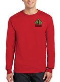 Red Long Sleeve 50-50 Blend Unisex Shirt. Not Authorized for PT until July 1, 2024.