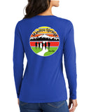 Women's Long Sleeve Ring Spun Cotton V-Neck Shirt. This shirt comes in multiple colors.