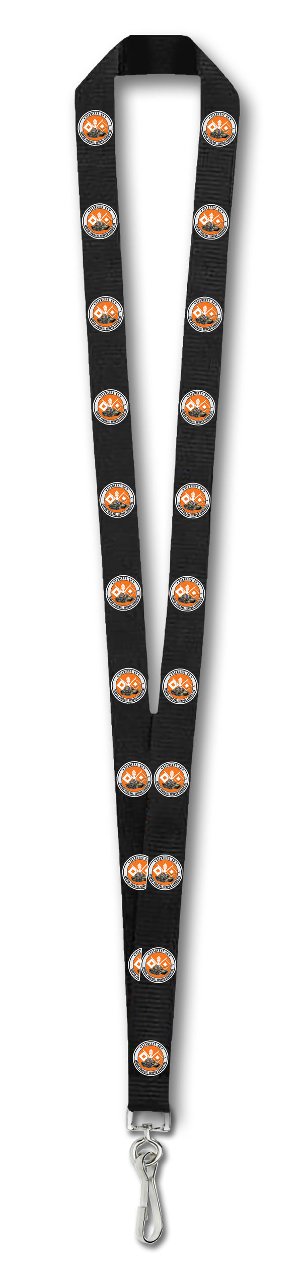 G6 Black Lanyard for ID Badges - 18 x .4.