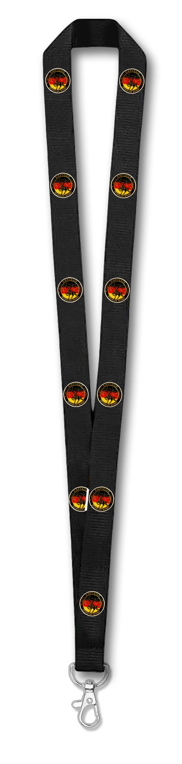 AESD EUR AFR Black Lanyard for ID Badges - 18 x .4.