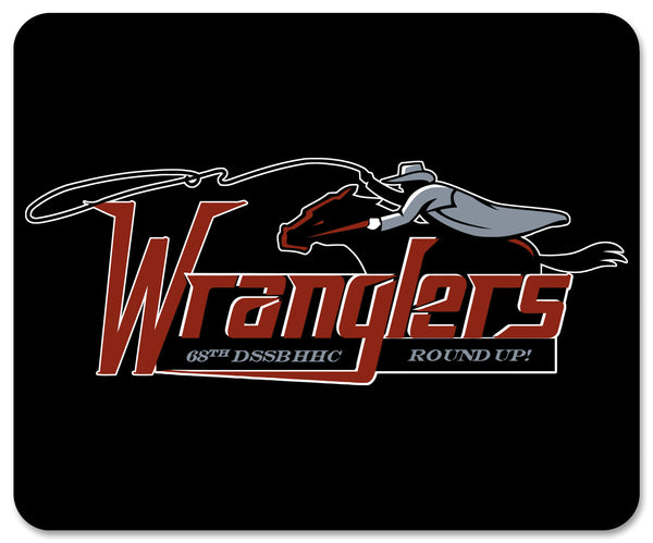 Wranglers Rectangle Mouse Pad, 7.75” x 9.25”.