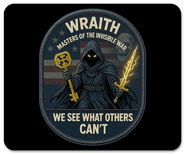 Wraith Rectangle Mouse Pad, 7.75” x 9.25”.
