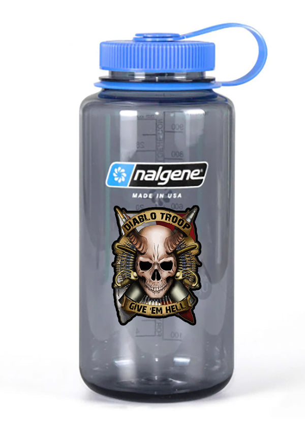 Color Nalgene Grey Wide Mouth Water Bottle.