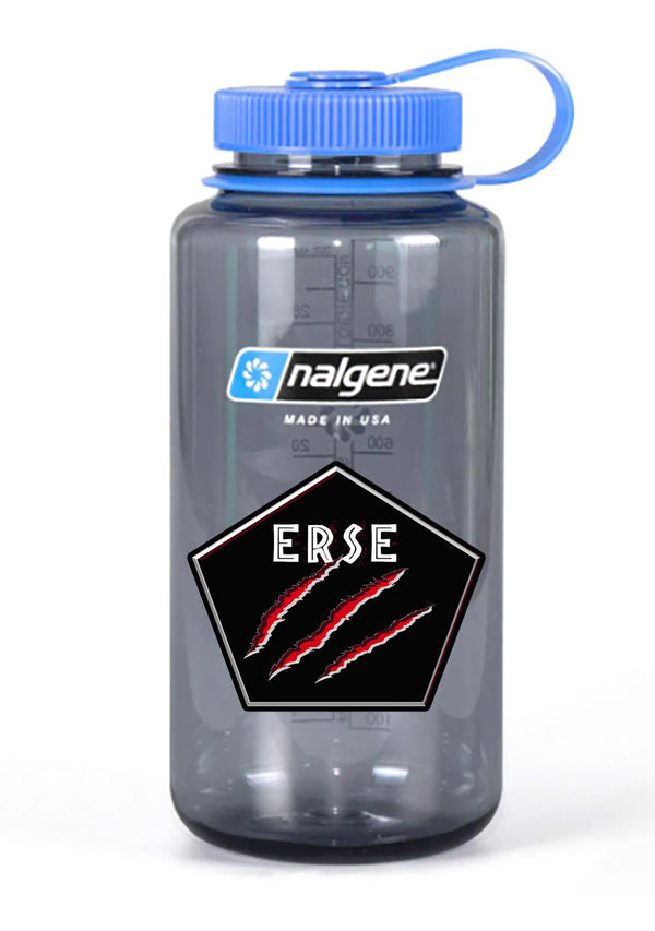 32 oz Nalgene Grey Wide Mouth Water Bottle.