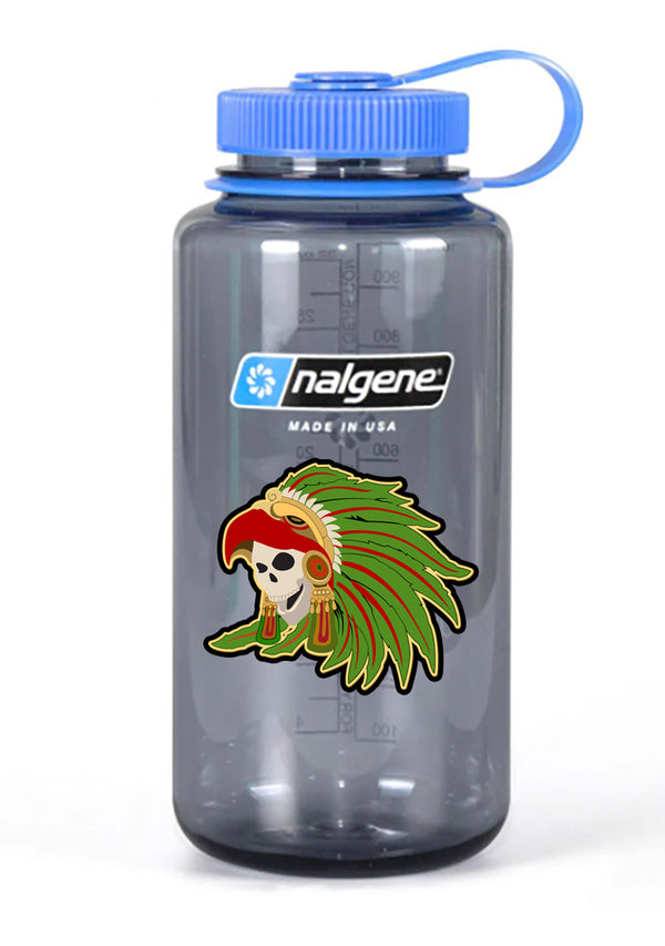 32 oz Nalgene Grey Wide Mouth Water Bottle.