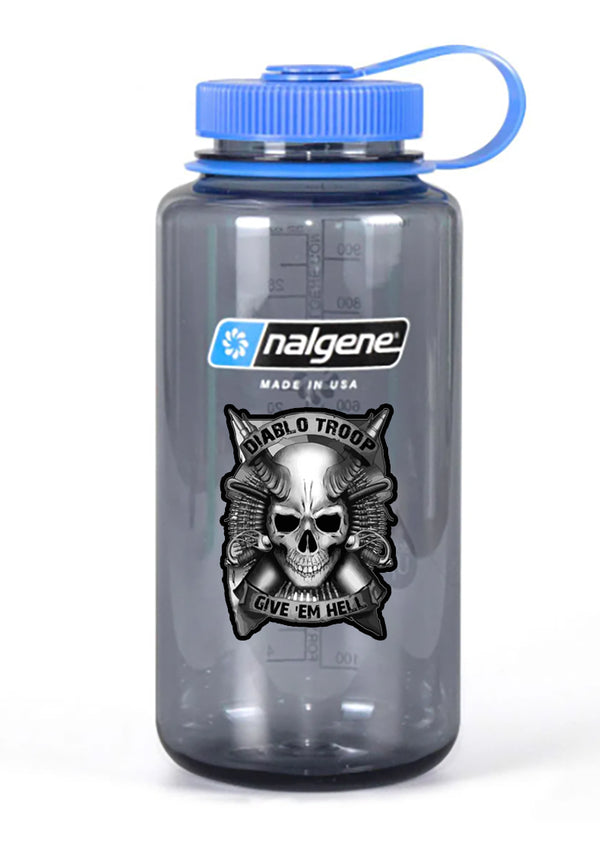 Nalgene Grey Wide Mouth Water Bottle.