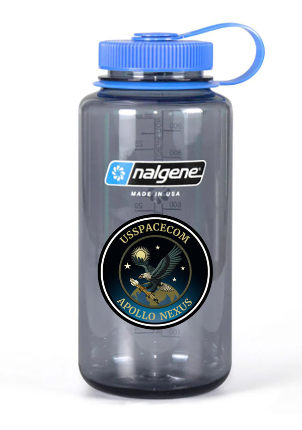 Apollo Nalgene Grey Wide Mouth Water Bottle.