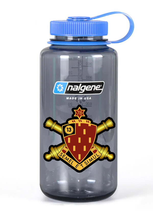 32 oz Nalgene Grey Wide Mouth Water Bottle.